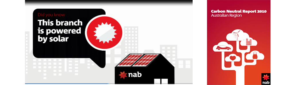 NAB Carbon Neutral Report 2010 - Australian Region, Did you know? This branch is powered by solar.