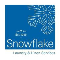 Snowflake Laundry & Linen Services Logo