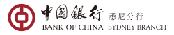 Bank of China logo, black and red